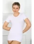 Bayan Kısa Kol Body Beyaz