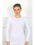 Bayan Uzun Kol Body Beyaz