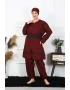 Büyük Beden Tesettür Mayo 7XL-8XL-9XL-10XL Bordo