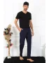 Erkek Pamuk Lacivert Tek Alt Pijama