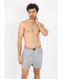 Erkek Penye Boxer Gri