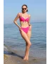 Kadın Destekli Fiyonklu Alt Üst Fuşya Bikini Takım