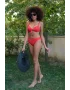 Kadın Destekli Fiyonklu Alt Üst Kırmızı Bikini Takım