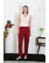 Kadın Pamuk Penye Tek Alt Pijama Bordo