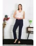 Kadın Pamuk Penye Tek Alt Pijama Lacivert