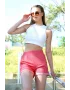 Şort Crop Kırmızı Takım