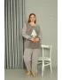 Polar Kadın Büyük Beden Gri Pijama Takımı