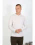 Erkek Penye Uzun Kol Pijama Takımı Ekru
