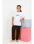 Kız Çocuk Kısa Kol Beyaz Penye Pijama Takım