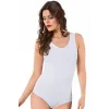 Bayan Kalın Askılı Body Beyaz