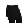 Erkek Penye 3lü Boxer Siyah