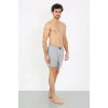Erkek Penye Boxer Gri