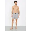 Erkek Penye Boxer Gri