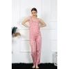 Kadın İp Askılı Somon Pijama Takım