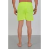 Erkek Fermuarlı Cepli Deniz Şortu Neon Yeşil