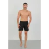 Erkek Fermuarlı Cepli Deniz Şortu Siyah