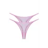 Kadın Pembe Transparan 2li Tanga Slip