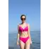 Kadın İçi Boş Fiyonklu Kaplı Fuşya Alt Üst Bikini Takım