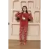 Kız Çocuk Polar Vizon Pijama Takımı