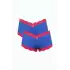 Kadın Pamuklu 2li Boxer Saks
