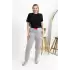 Kadın Pamuklu Büyük Beden Alt Pijama Gri