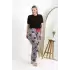 Kadın Pamuklu Büyük Beden Alt Pijama Somon