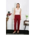 Kadın Pamuk Penye Tek Alt Pijama Bordo