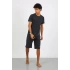 Erkek Pamuk Lakost Alt Üst Kaprili Pijama Takım Füme