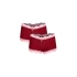 Kadın Pamuklu 2li Boxer Bordo