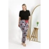 Kadın Pamuklu Büyük Beden Alt Pijama Somon