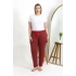 Kadın Pamuklu Büyük Beden Alt Pijama Yavruağzı