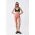 Kadın Pedli Yüksek Bel Bikini Takımı - Siyah