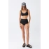 Kadın Basic Siyah Pedli Yüksek Bel Bikini Takımı