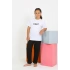 Kız Çocuk Kısa Kol Beyaz Penye Pijama Takım