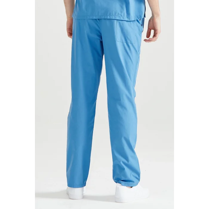 Parlament Mavi Tek Alt Terikoton Ince Kumaş Renkli Dr Greys Kesim Forma