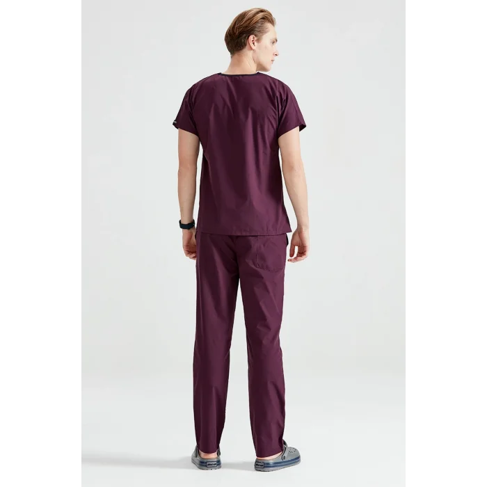 Mürdüm Set Terikoton Thin Fabric Dr. Greys Fit Uniform