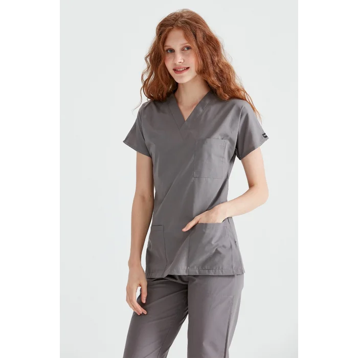 Dark Gray Suit Terry Cotton Fabric Dr Greys Fit Form