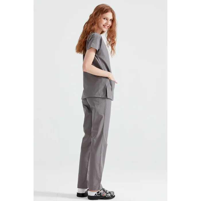 Dark Gray Suit Terry Cotton Fabric Dr Greys Fit Form