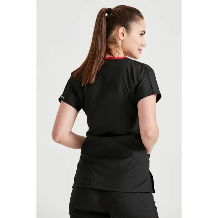 Black Team Terry Cotton Thin Fabric Dr. Greys Fit Uniform