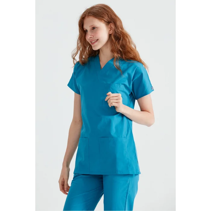 Yeni Yeşil Tek Üst Likra Kumaş Dr Greys Kesim Forma