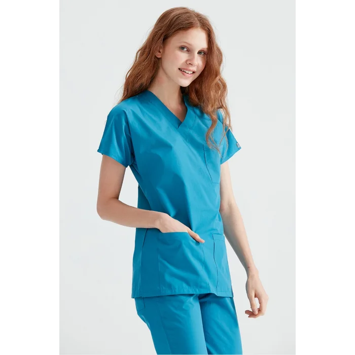 Yeni Yeşil Tek Üst Likra Kumaş Dr Greys Kesim Forma