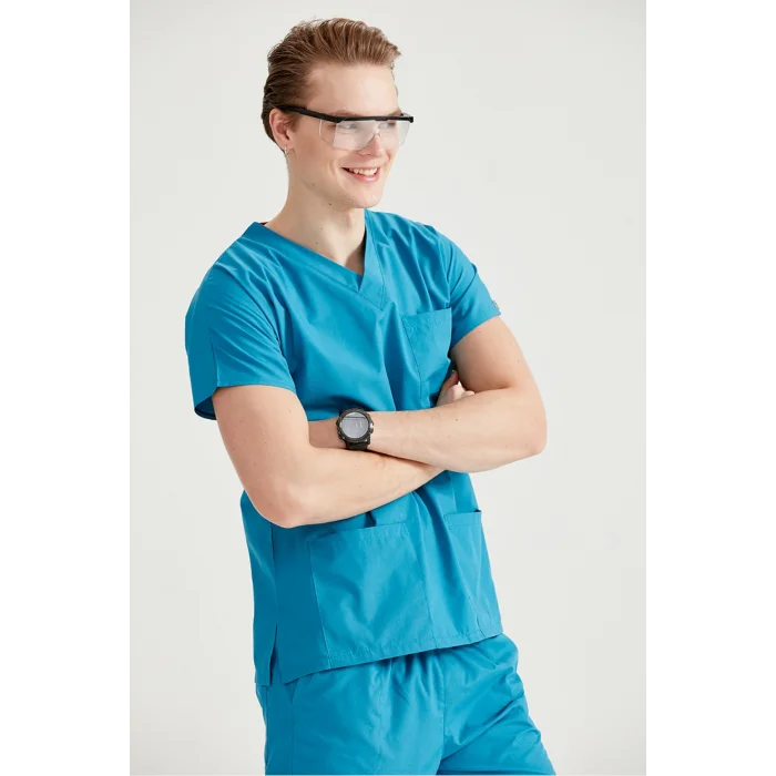 Yeni Yeşil Tek Üst Likra Kumaş Dr Greys Kesim Forma