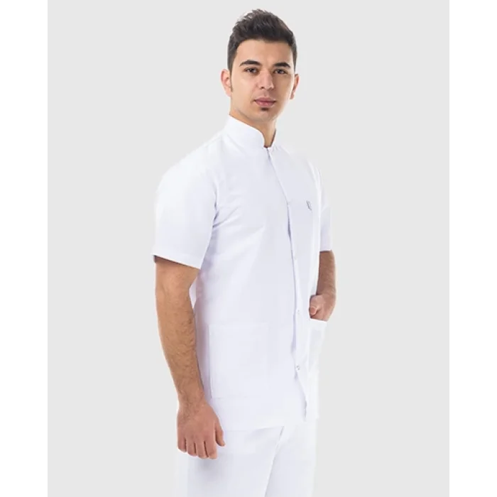 Beyaz Cerrrahi Takım Hakim Yaka Alpaka Kumaş Forma