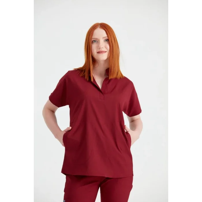 Bordo Perla Model Takım Likra Kumaş Tek Renk Forma