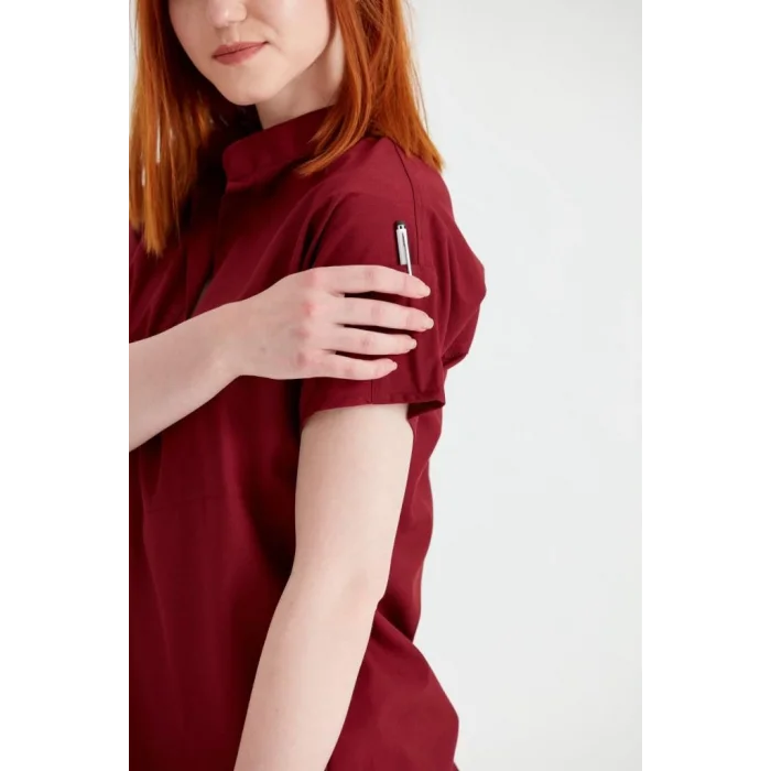 Bordo Perla Model Takım Likra Kumaş Tek Renk Forma