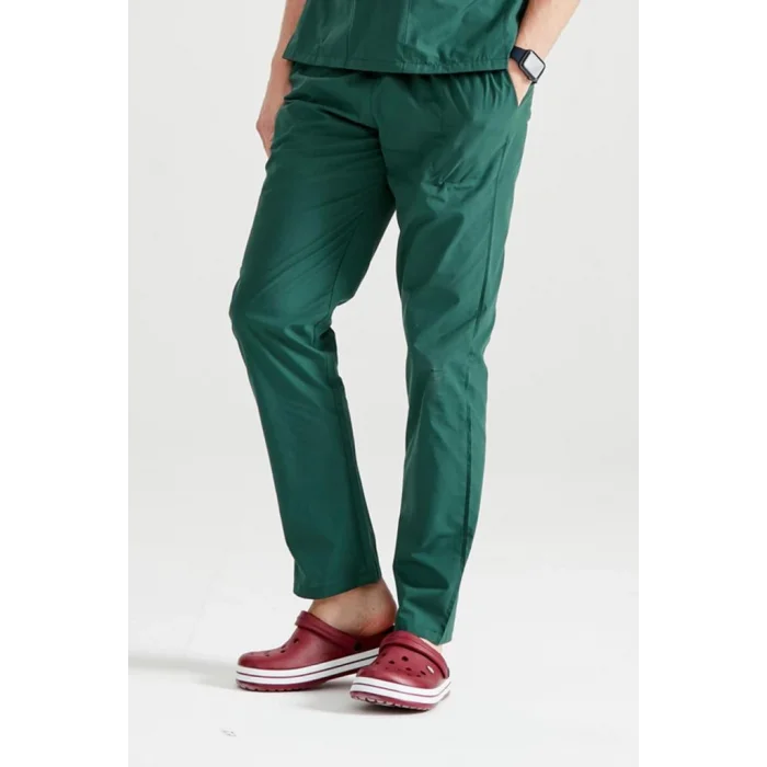 Cerrahi Forma Tek Alt Terikoton İnce Kumaş Dr Greys Kesim Haki Yeşil