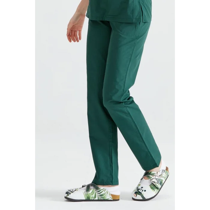 Cerrahi Forma Tek Alt Terikoton İnce Kumaş Dr Greys Kesim Haki Yeşil