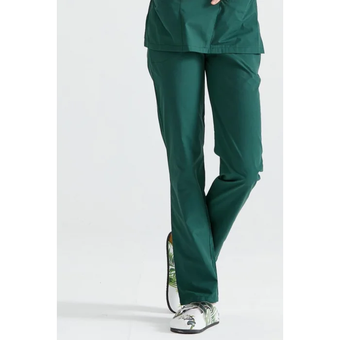 Cerrahi Forma Tek Alt Terikoton İnce Kumaş Dr Greys Kesim Haki Yeşil