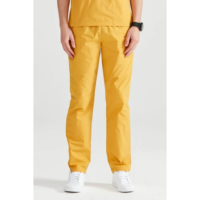 Cerrahi Takım Hardal Sarı Tek Alt Terikoton Kumaş Dr Greys Kesim