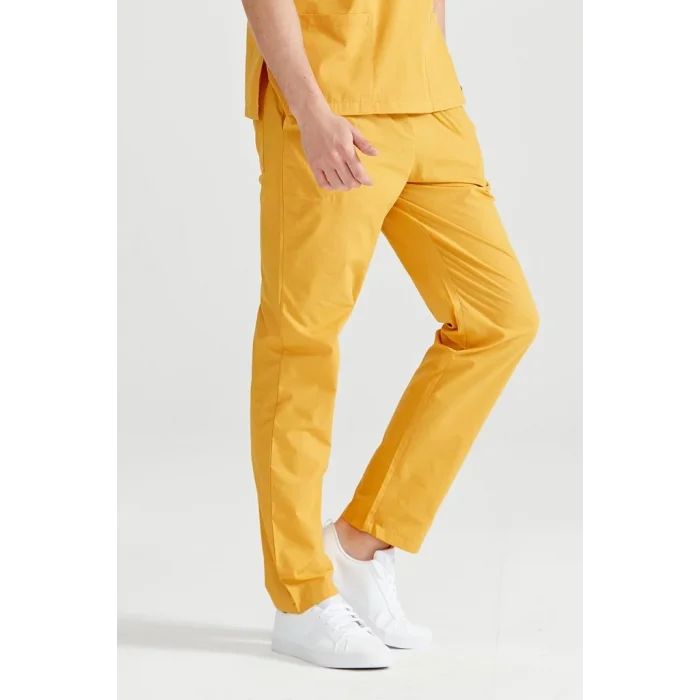 Cerrahi Takım Hardal Sarı Tek Alt Terikoton Kumaş Dr Greys Kesim